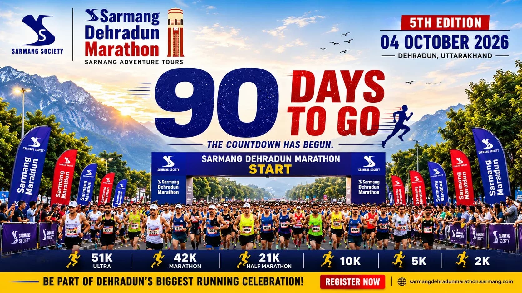 Sarmang Dehradun Marathon 2026 - 5TH  Edition