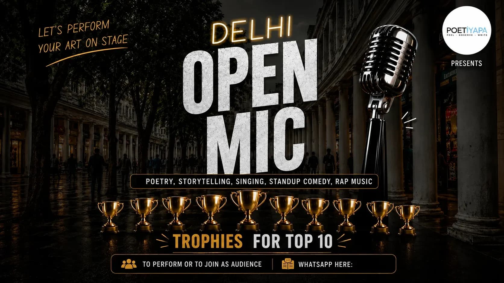 Delhi Open Mic β Let Your Talent Take Center Stage!